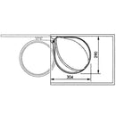 Hailo Schrank-Mülleimer Compact-Box 15 L Größe M Edelstahl 3555-101