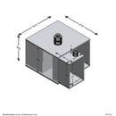 Fmd Couchtisch Mit 2 Beistelltischen 67,5X67,5X50 Cm Weiß Beton-Optik