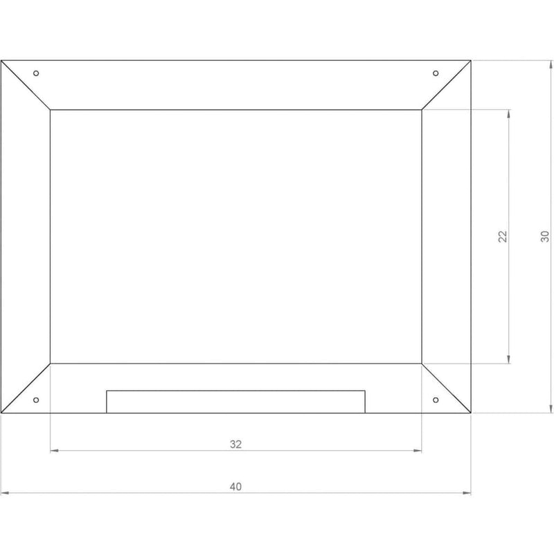 AXI Kinder-Kreidetafel für Spielhaus Grau 2x40x30 cm