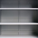 Büroschrank Mit 2 Türen Stahl 90X40X180 Cm Grau