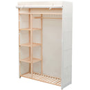 Kleiderschrank 110 X 40 X 170 Cm Stoff