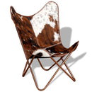 Butterfly-Sessel Echtes Kuhfell