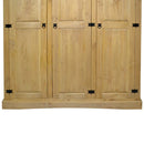 Kleiderschrank Mexiko-Stil Kiefernholz 3 Türen