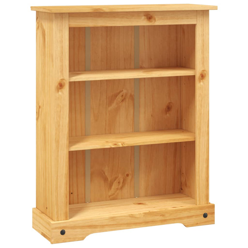 Bücherschrank 3 Fächer Mexiko-Stil Kiefernholz 81x29x100 cm