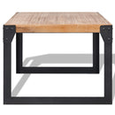 Couchtisch Massivholz Akazie 100X60X45 Cm