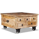 Couchtisch Altholz 70X70X38 Cm