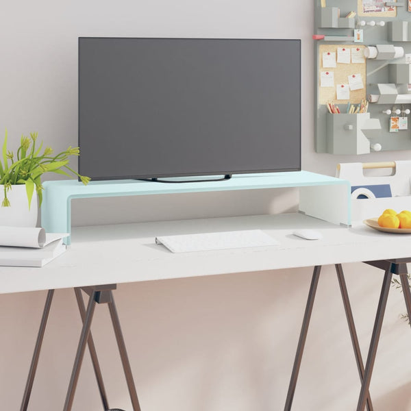 TV-Aufsatz/Monitorerhöhung Glas Grün 80x30x13 cm