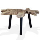 Couchtisch Massivholz Teak 80X70X38 Cm