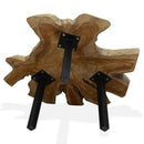 Couchtisch Massivholz Teak 80X70X38 Cm