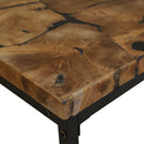 Couchtisch Teak Harz 110X60X40 Cm