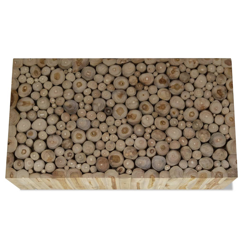 Couchtisch Echtes Teakholz 90x50x30 cm