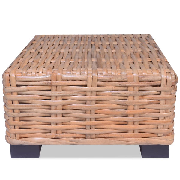 Couchtisch Natürliches Rattan 45x45x30 cm