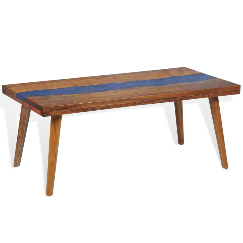 Couchtisch Teak Harz 100x50x40 cm