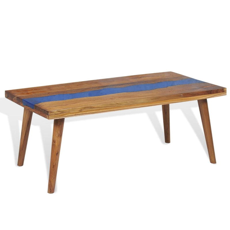 Couchtisch Teak Harz 100x50x40 cm