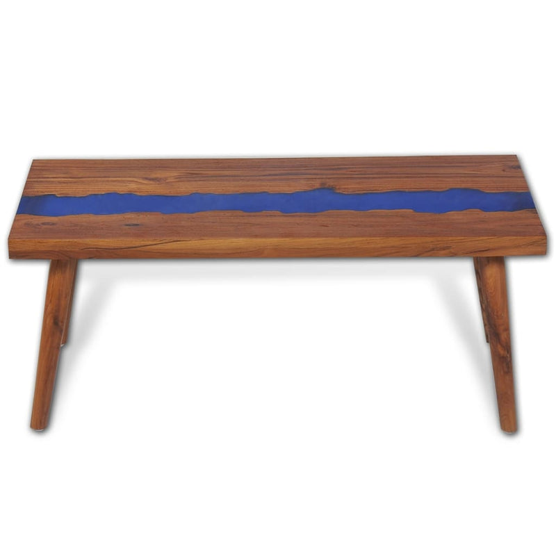 Couchtisch Teak Harz 100x50x40 cm