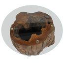 Couchtisch Teak Glas 50X40 Cm