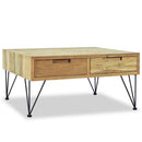 Couchtisch 80X80X40 Cm Massivholz Teak