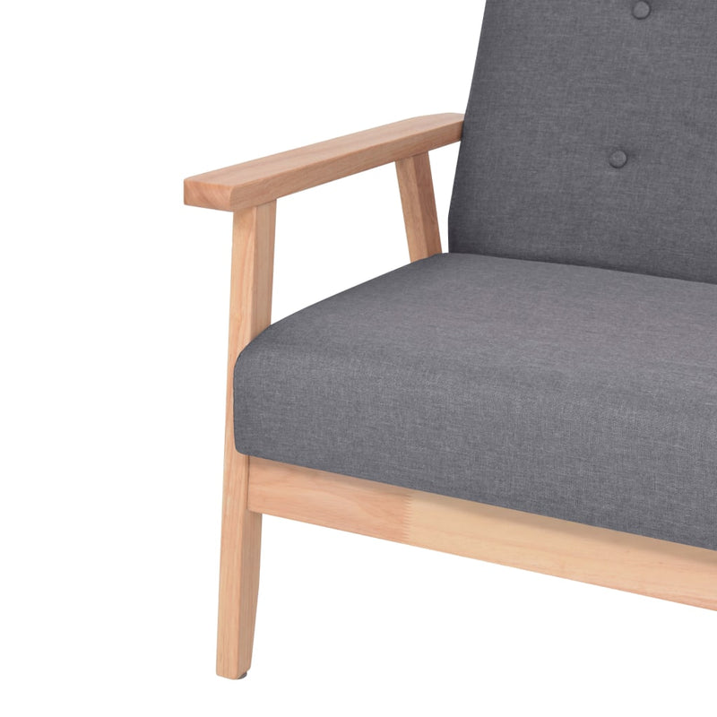 3-Sitzer Sofa Stoff Dunkelgrau