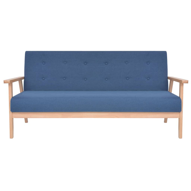 3-Sitzer-Sofa Stoff Blau