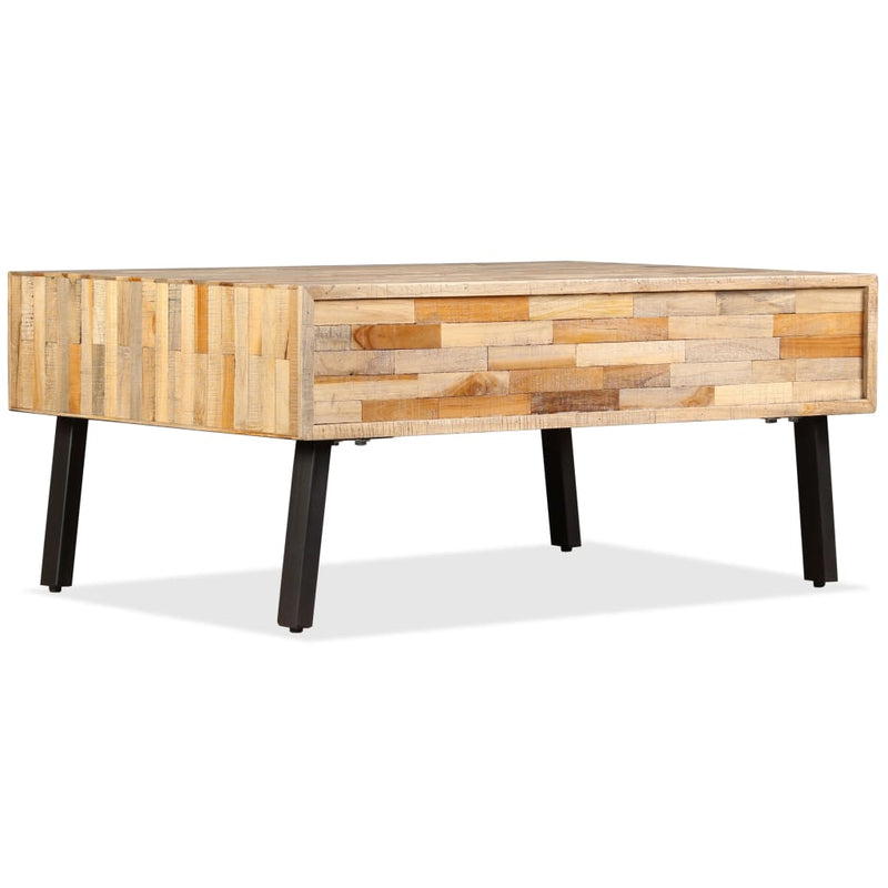 Couchtisch Recyceltes Massivholz Teak 90x65x40 cm