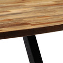 Couchtisch Recyceltes Massivholz Teak Oval 120X60X30 Cm