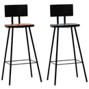 Bar-Set 3-Tlg. Altholz Massiv Mehrfarbig