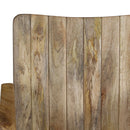 2-Sitzer-Bank Massivholz Mango Und Stahl