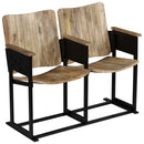 2-Sitzer-Bank Massivholz Mango Und Stahl