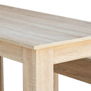 3-Tlg. Essgruppe Tisch Und Bänke Holzwerkstoff
