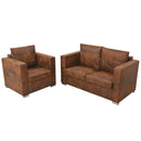 Sofa 137X73X82 Cm Wildleder-Optik
