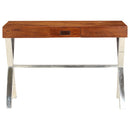 Schreibtisch Massivholz Mit Honigfarbenem Finish 110X50X76 Cm