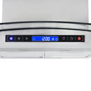 Insel-Dunstabzugshaube 90 Cm Lcd Touch-Sensor 756 M³/H Led