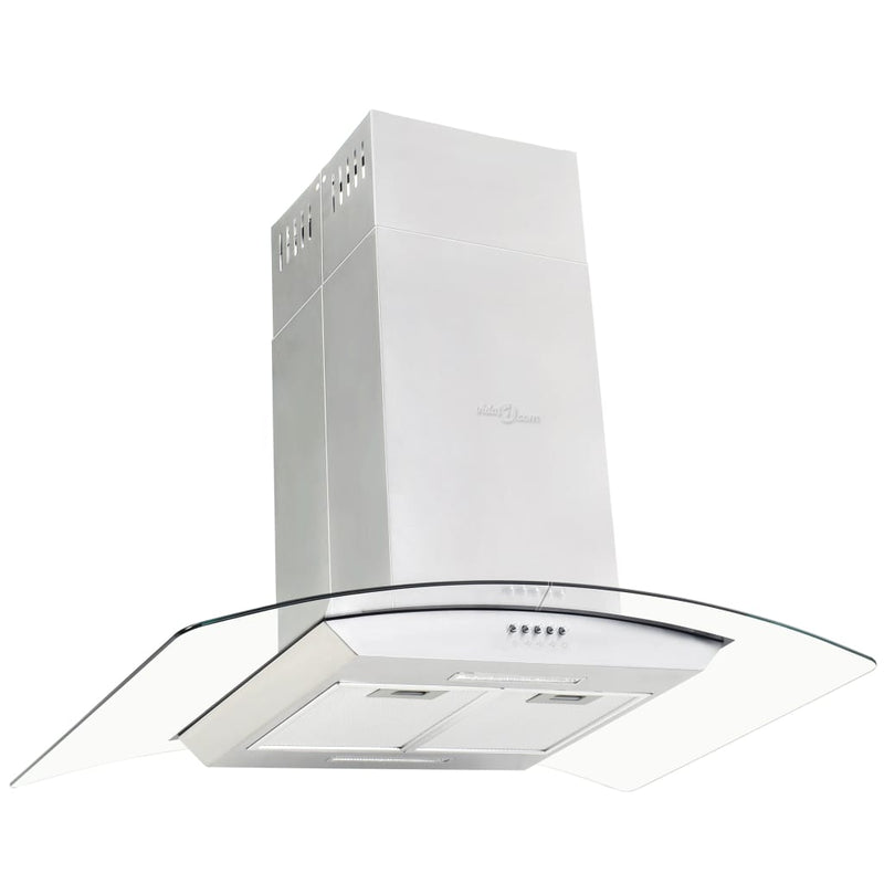 Insel-Dunstabzugshaube 90 Cm Edelstahl 756 M³/H Led