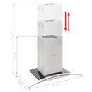 Insel-Dunstabzugshaube 90 Cm Edelstahl 756 M³/H Led