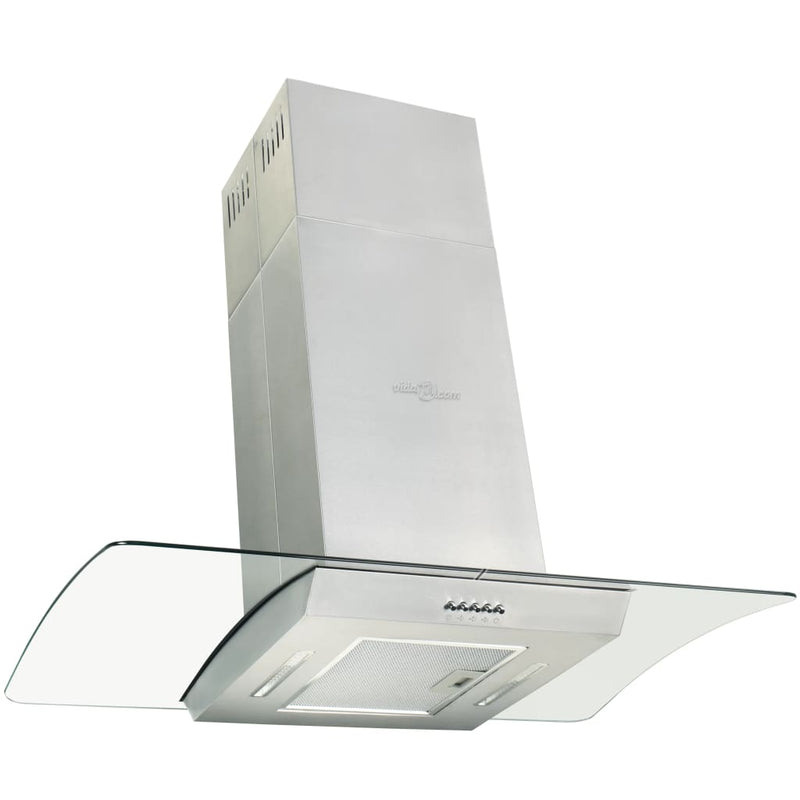 Insel-Dunstabzugshaube 90 Cm Edelstahl 756 M³/H Led