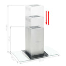 Insel-Dunstabzugshaube 90 Cm Edelstahl 756 M³/H Led
