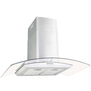 Wandmontierte Dunstabzugshaube Edelstahl 756 M³/H Led