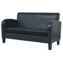 Sofa Kunstleder Schwarz