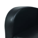 Sofa Kunstleder Schwarz