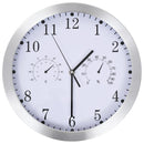 Wanduhr Mit Quarzwerk, Hygrometer Und Thermometer 30 Cm