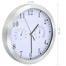Wanduhr Mit Quarzwerk, Hygrometer Und Thermometer 30 Cm