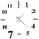3D-Wanduhr Modernes Design 100 Cm Xxl