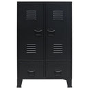 Kleiderschrank Metall Industrie-Stil 67 X 35 X 107 Cm