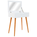 Schminktisch Mit Spiegel Mdf 60 X 40 X 75 Cm