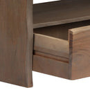 Couchtisch Massivholz Akazie Naturkanten 90X50X40 Cm