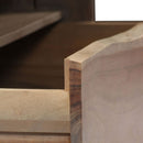 Couchtisch Massivholz Akazie Naturkanten 90X50X40 Cm