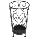 Regenschirmständer Vintage-Stil Metall 26 X 46 Cm Schwarz Weiß