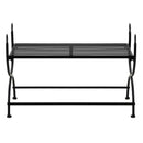 Bank Vintage-Stil Metall 83 X 42 X 55 Cm Schwarz