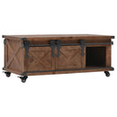 Couchtisch Massivholz Tanne 91X51X38 Cm Braun