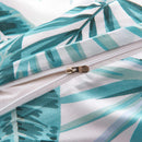 Bettwäsche-Set Blätter Grün 140X200/60X70 Cm